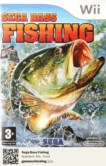 Sega Bass Fishing Nintendo Wii, PAL box front