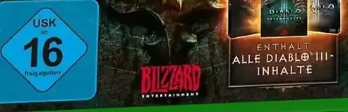 Diablo III: Eternal Collection, the USK square on its front