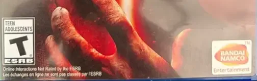 Tekken 7, the ESRB box on its front