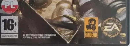 The Lord of the Rings: Conquest, the PEGI square on its front