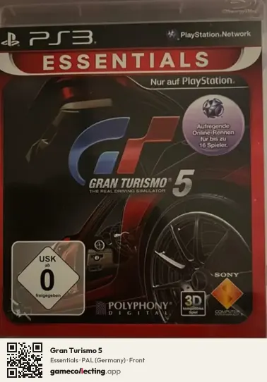 Gran Turismo 5 PlayStation 3, Germany box front
