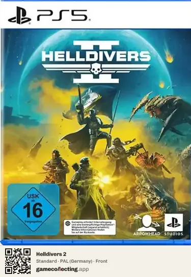 Helldivers 2 PlayStation 5, Germany box front