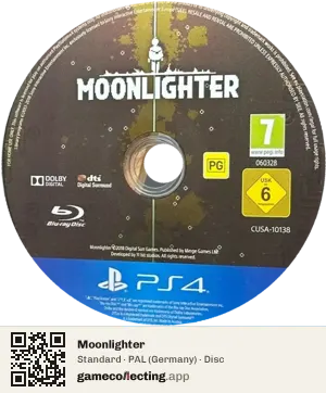 Moonlighter PlayStation 4, PAL disc