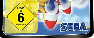 Sonic Rivals 2, the USK square on its front