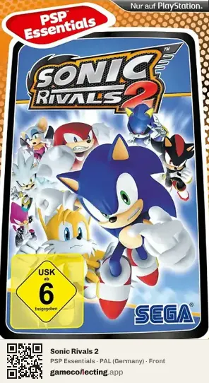 Sonic Rivals 2 PlayStation Portable, Germany box front