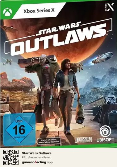 Star Wars Outlaws Xbox Series X, Germany box front