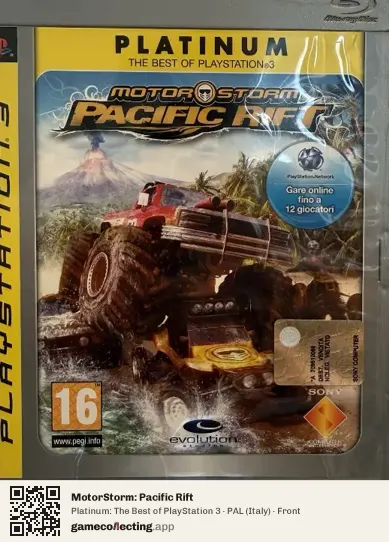 MotorStorm: Pacific Rift PlayStation 3, Italy box front