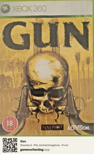 Gun Xbox 360, United Kingdom box front