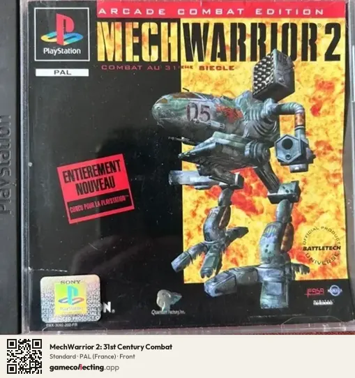 MechWarrior 2: 31st Century Combat PlayStation, France box front