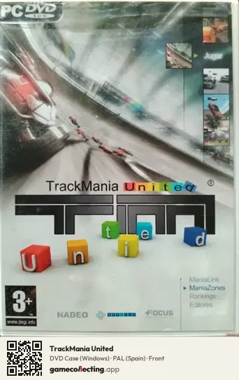 TrackMania United Computer, Spain box front