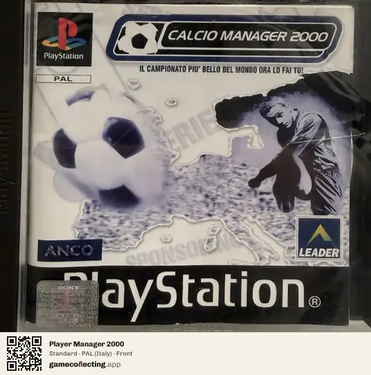 Player Manager 2000 PlayStation, Italy box front