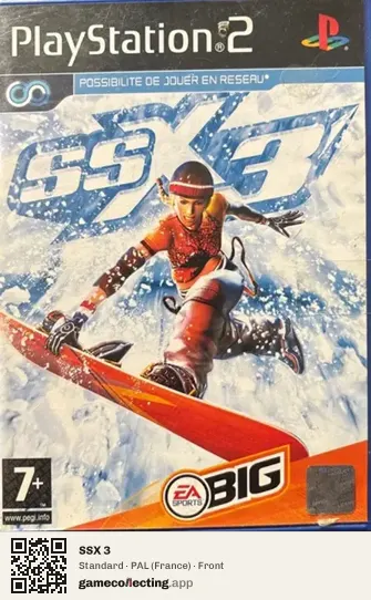 SSX 3 PlayStation 2, France box front