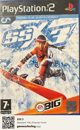 SSX 3 PlayStation 2, France box front