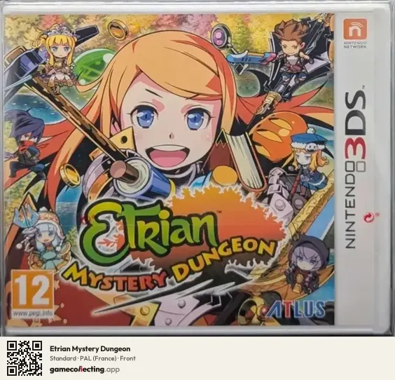 Etrian Mystery Dungeon Nintendo 3DS, France box front