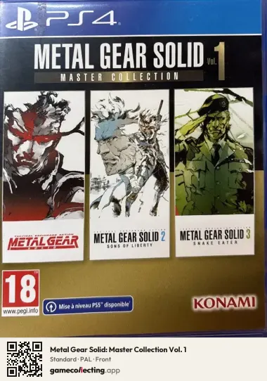 Metal Gear Solid: Master Collection Vol. 1 PlayStation 4, PAL box front