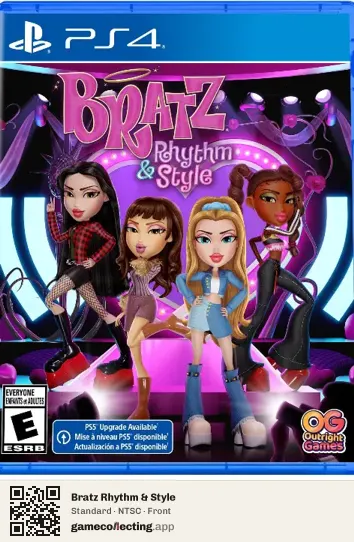 Bratz Rhythm & Style PlayStation 4, NTSC box front