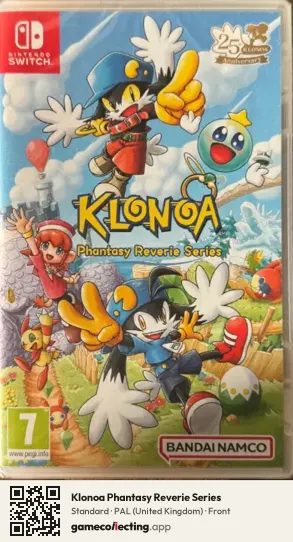 Klonoa Phantasy Reverie Series Nintendo Switch, United Kingdom box front