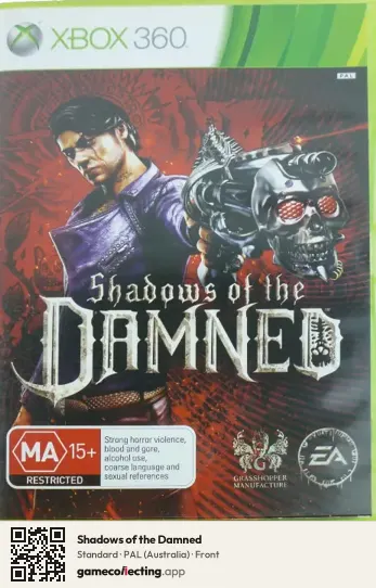 Shadows of the Damned Xbox 360, Australia box front