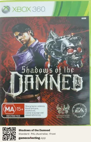 Shadows of the Damned Xbox 360, Australia box front