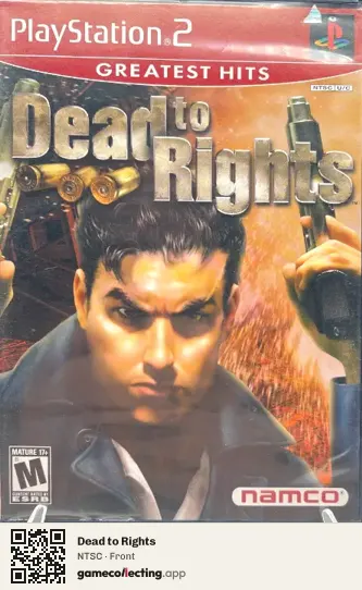Dead to Rights PlayStation 2, NTSC box front