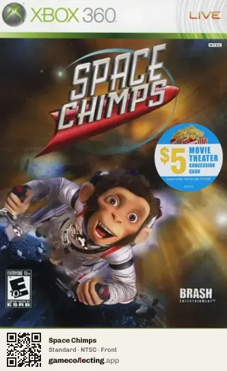 Space Chimps Xbox 360, NTSC box front