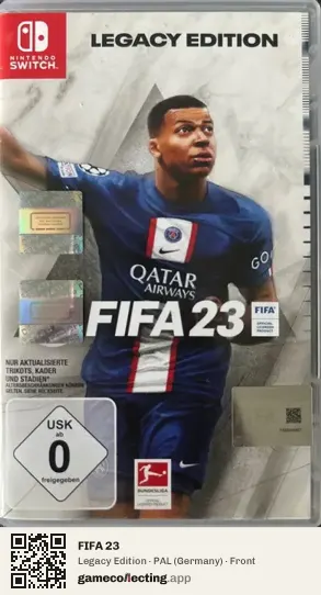 FIFA 23 Nintendo Switch, Germany box front