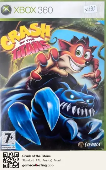Crash of the Titans Xbox 360, France box front