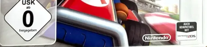 Mario Kart 7, the USK square on its front