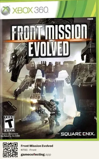 Front Mission Evolved Xbox 360, NTSC box front