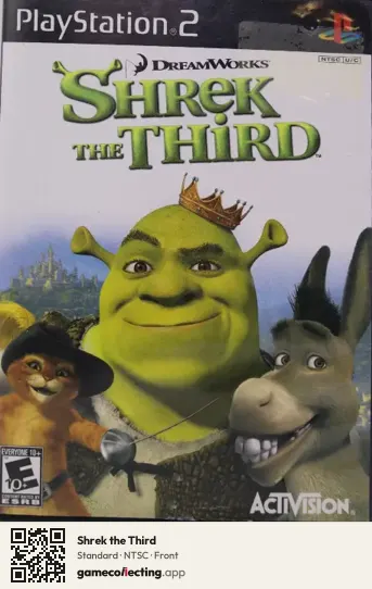 Shrek the Third PlayStation 2, NTSC box front