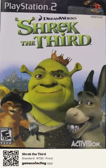 Shrek the Third PlayStation 2, NTSC box front