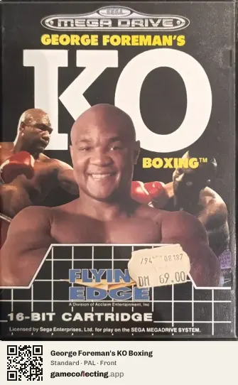 George Foreman's KO Boxing Sega Mega Drive / Genesis, PAL box front