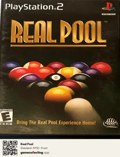Real Pool PlayStation 2, NTSC box front