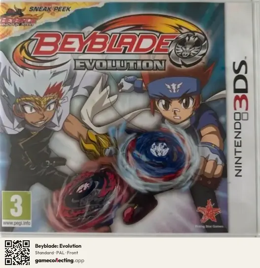 Beyblade: Evolution Nintendo 3DS, PAL box front