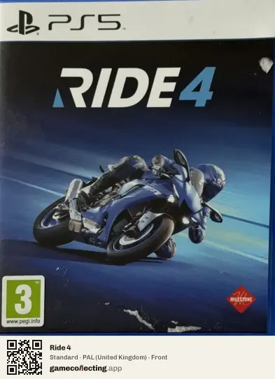 Ride 4 PlayStation 5, United Kingdom box front