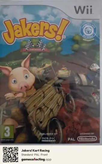 Jakers! Kart Racing Nintendo Wii, PAL box front