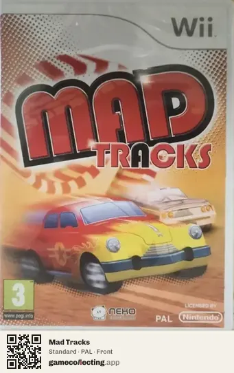 Mad Tracks Nintendo Wii, PAL box front