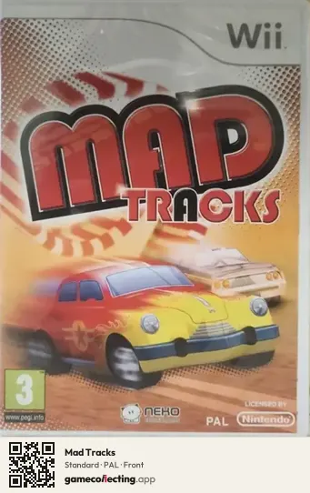 Mad Tracks Nintendo Wii, PAL box front