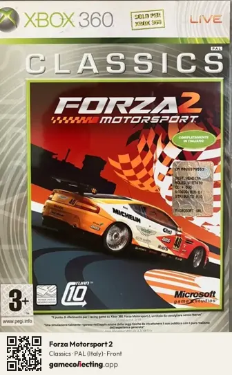 Forza Motorsport 2 Xbox 360, Italy box front