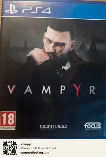 Vampyr PlayStation 4, France box front
