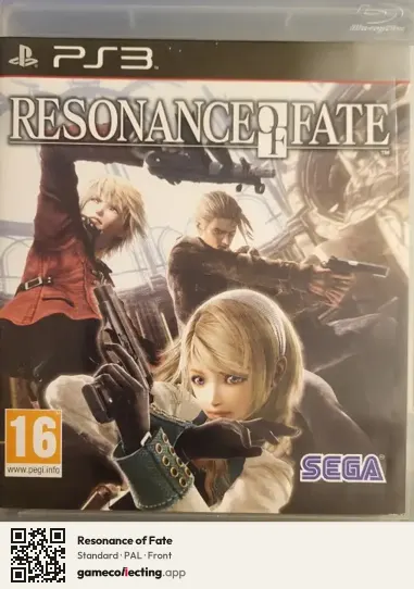 Resonance of Fate PlayStation 3, PAL box front