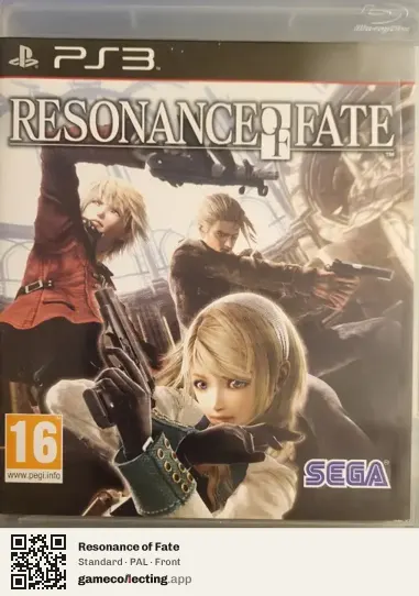 Resonance of Fate PlayStation 3, PAL box front