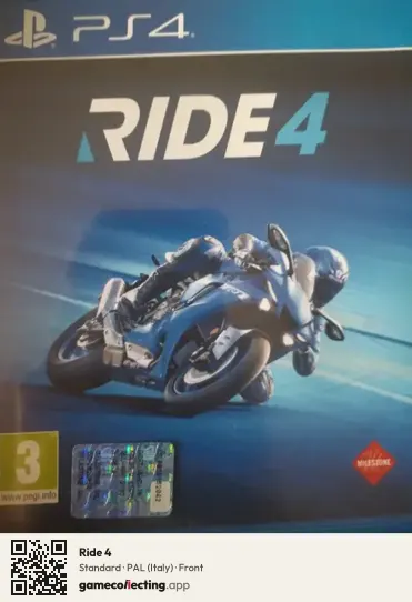 Ride 4 PlayStation 4, Italy box front