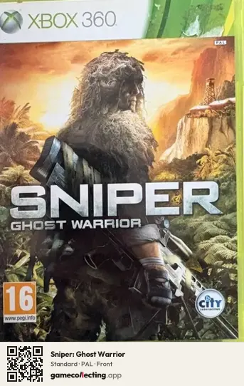 Sniper: Ghost Warrior Xbox 360, PAL box front