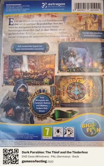 Dark Parables: The Thief and the Tinderbox Computer, Germany box back