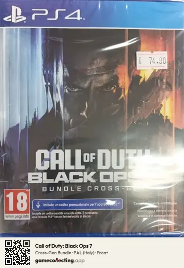 Call of Duty: Black Ops 7 PlayStation 4, Italy box front