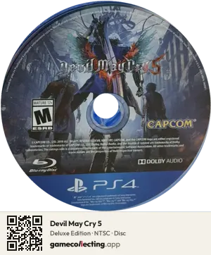 Devil May Cry 5 PlayStation 4, NTSC disc