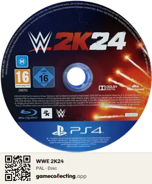 WWE 2K24 PlayStation 4, PAL disc