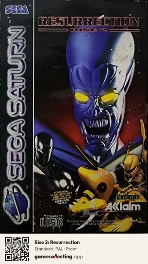 Rise 2: Resurrection Sega Saturn, PAL box front