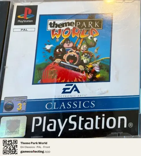 Theme Park World PlayStation, PAL box front
